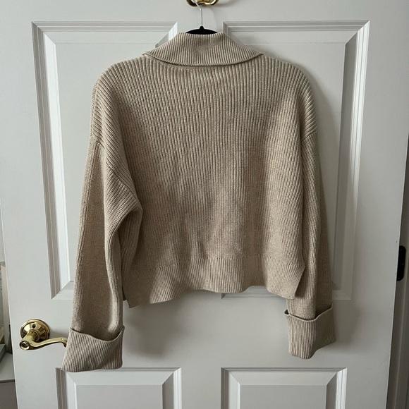 Quince Organic Cotton Fisherman Collared Cardigan - Picture 7 of 8